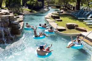 March 05 | Activities: Monsters embark on the Lost Pines lazy River